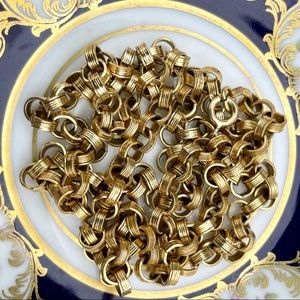 Antique Victorian Gold Belcher / Rolo Chain 26”